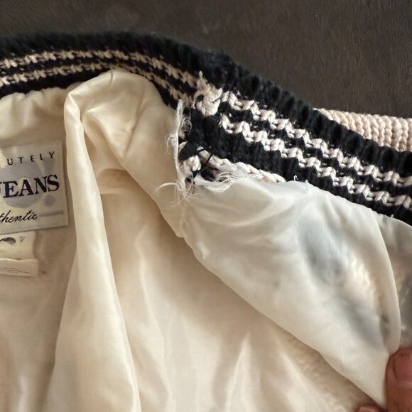 No! Jeans Pop Revolution Black & White Graphic Checkered Cardigan With Floral Kn - Picture 16 of 16